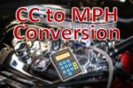 cc to mph conversion chart